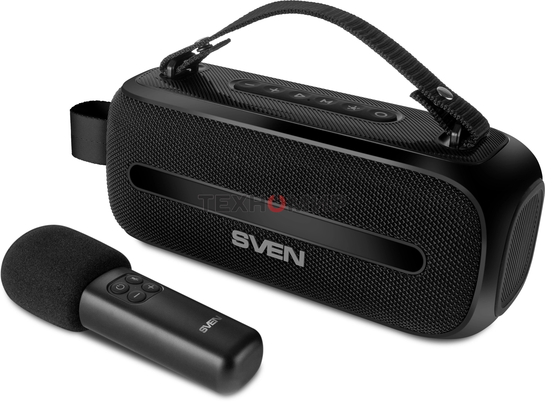 Колонка портативная Sven PS-255 черный 12W 1.0 BT 3600mAh (SV-022563)