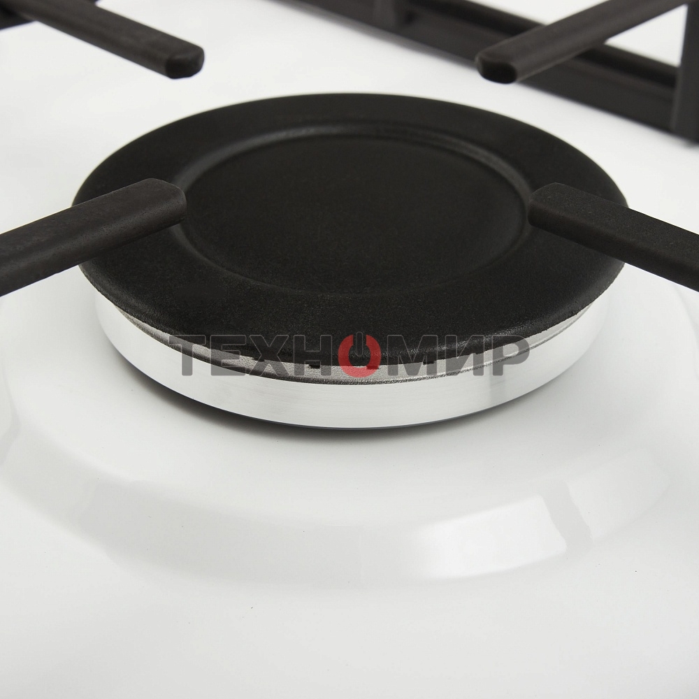 Газовая варочная панель Maunfeld EGHE.32.3EW/G, 2 конфорки, эмалированная сталь, белый