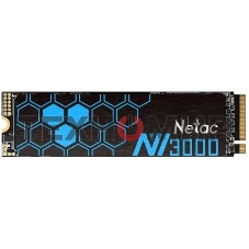 Накопитель SSD Netac NV3000, 500Gb, PCIe 3.0 x4, M.2 2280, NVMe, R/W 3000/2100, с радиатором