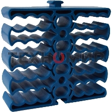 Кабельная гребенка на 24 кабеля, синяя