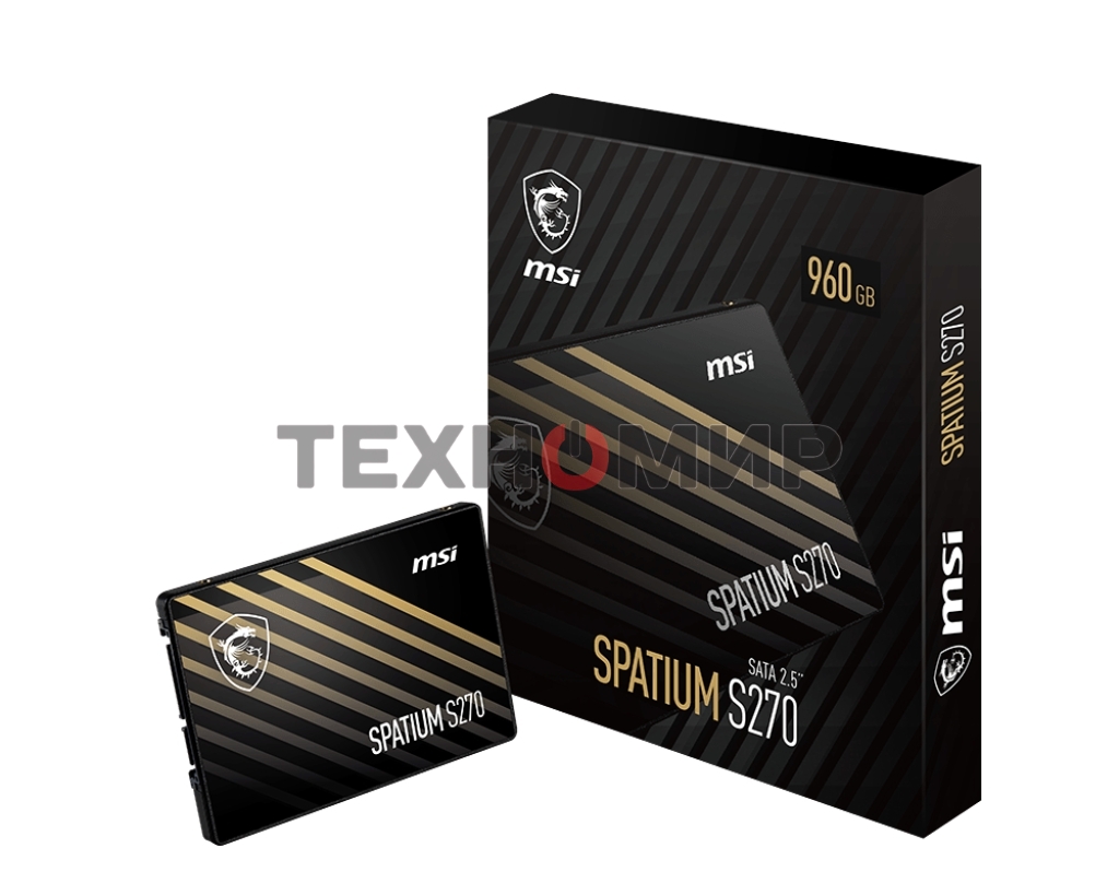 Накопитель SSD MSI SPATIUM S270, 960Gb, 2.5