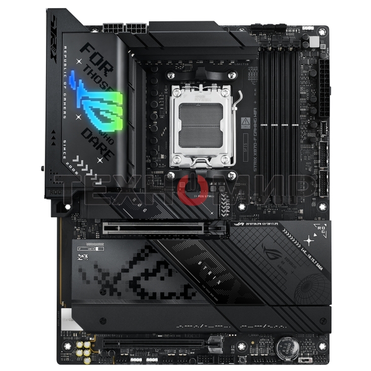 Материнская плата ASUS ROG STRIX X870-F GAMING WIFI, AM5, AMD X870, 4xDDR5, 2xSATA, 4xM.2, 1xPCI-E 5.0 x16, 1xPCI-E 4.0 x4, 1xHDMI, 1xDP, 2xUSB-C USB4, 1xUSB-C 10Gbps, 5xUSB-A 10Gbps, 4xUSB-A 5Gbps, 1x 2.5Gb LAN, 2x3.5 мм, 7.1, ATX