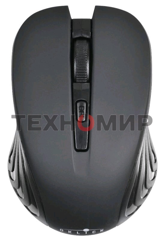 Мышь Oklick 545MW черный/черный оптическая (1600dpi) беспроводная USB (4but)