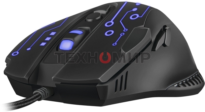 Мышь проводная SVEN RX-G715 черный, 3200 dpi, USB, кнопки - 8