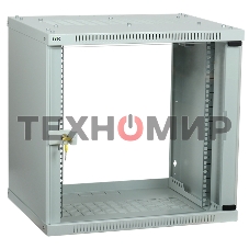 Шкаф ITK LWE3-09U64-GF LINEA WE 9U 600x450 мм дверь стекло серый