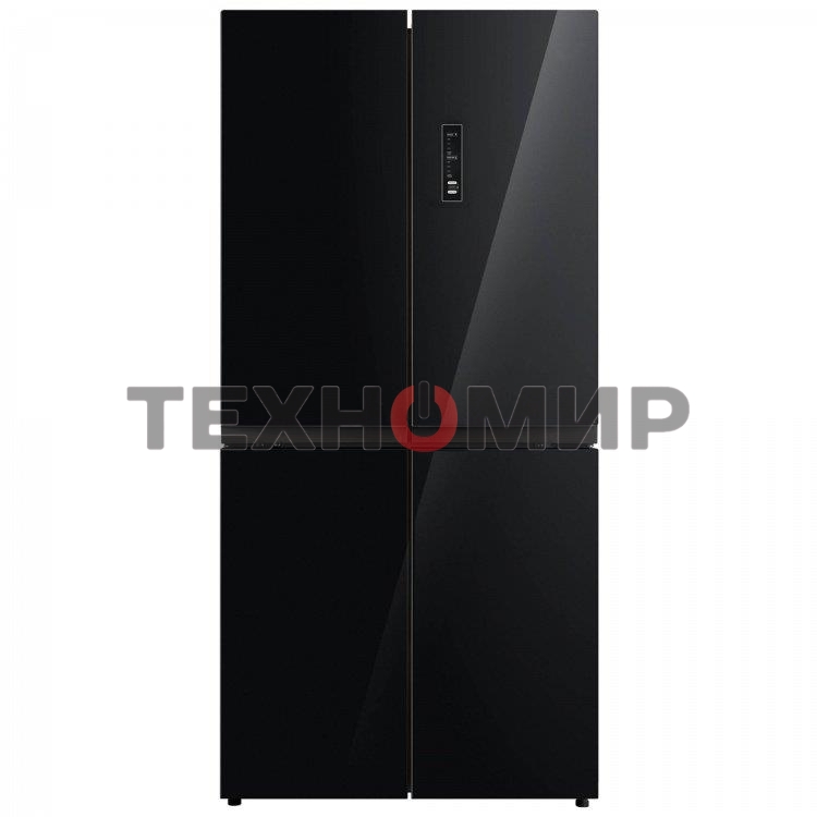 Холодильник Бирюса CD 466 BG черный трехкамерный Side by Side 303/153л морозилка снизу