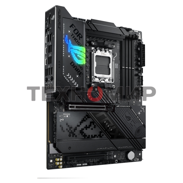 Материнская плата ASUS ROG STRIX X870-F GAMING WIFI, AM5, AMD X870, 4xDDR5, 2xSATA, 4xM.2, 1xPCI-E 5.0 x16, 1xPCI-E 4.0 x4, 1xHDMI, 1xDP, 2xUSB-C USB4, 1xUSB-C 10Gbps, 5xUSB-A 10Gbps, 4xUSB-A 5Gbps, 1x 2.5Gb LAN, 2x3.5 мм, 7.1, ATX