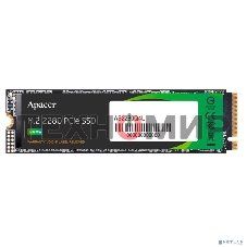 Накопитель SSD Apacer AS2280Q4L, 512Gb, M.2 2280, PCIe 4.0 x4, NVMe, R/W 3600/3000