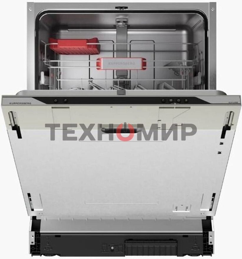 Встраиваемая посудомоечная машина Kuppersberg, High-Tech, 60 см, 14 комплектов, 3 корзины, 7 программ, конденсационная сушка, автоматическое открывание двери, LED подсветка, кнопочное управление, энергоэффективность А+++