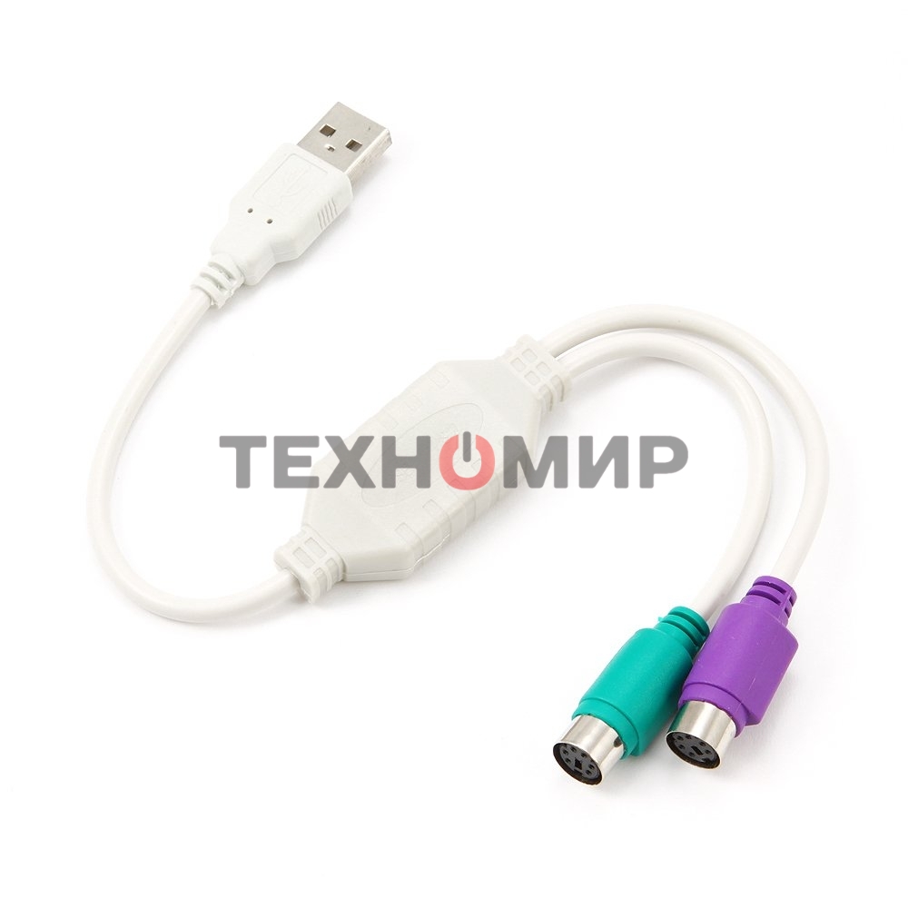 Переходник Gembird Конвертер с USB Am на 2xPS/2 UAPS12