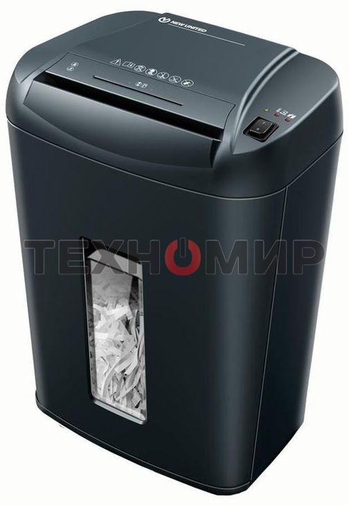 Шредер New United AT-15Cd (секр.P-3)/фрагменты/15лист./28лтр./скрепки/скобы/пл.карты/CD