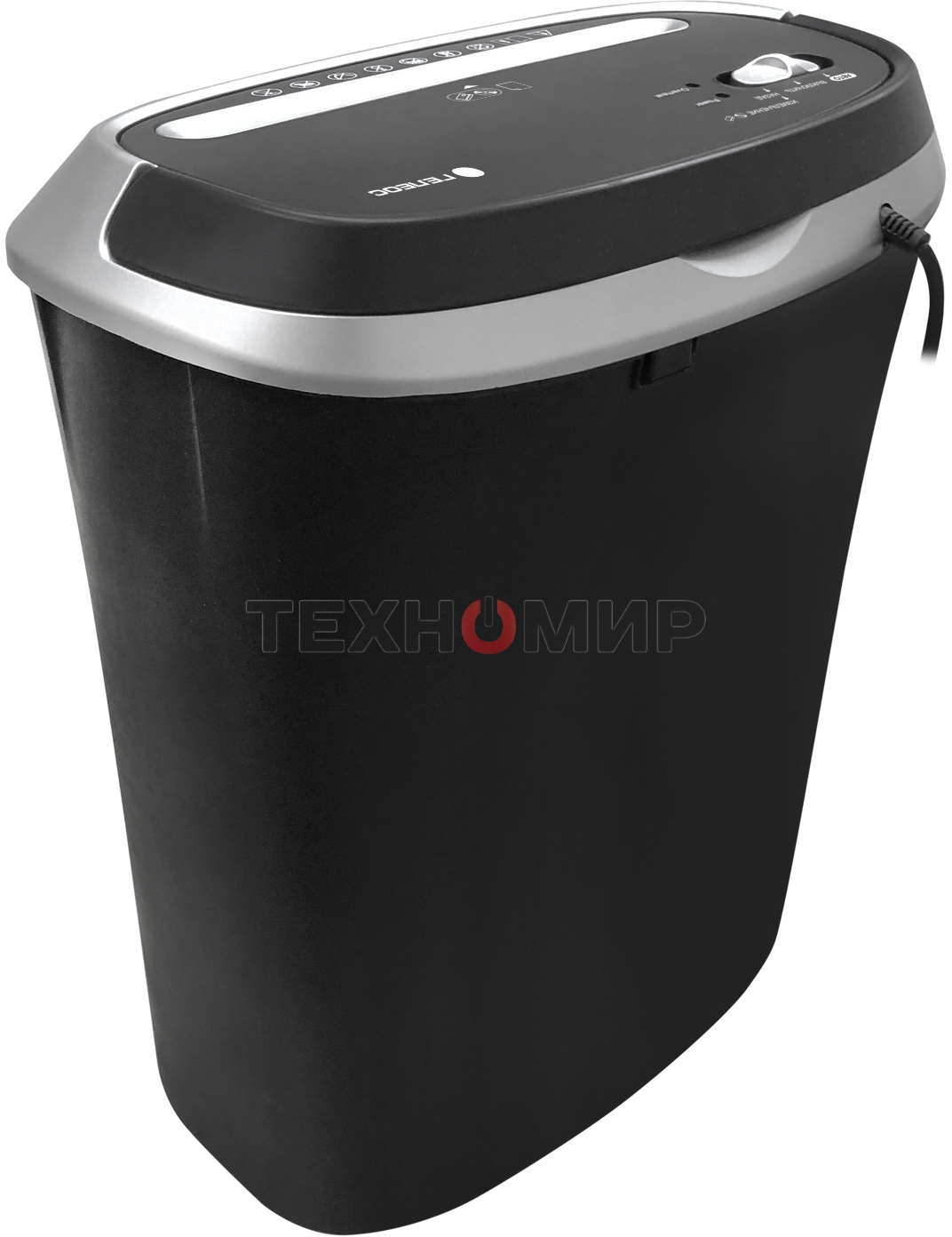 Шредер ГЕЛЕОС УМ30-4, DIN P-4 (4 ур-нь секр.), фрагмент 3,8х35мм, 15-17 (70г/м2), CD/пл.карты/скрепки/скобы, 30 литров