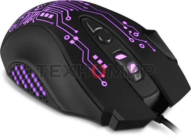 Мышь проводная SVEN RX-G715 черный, 3200 dpi, USB, кнопки - 8