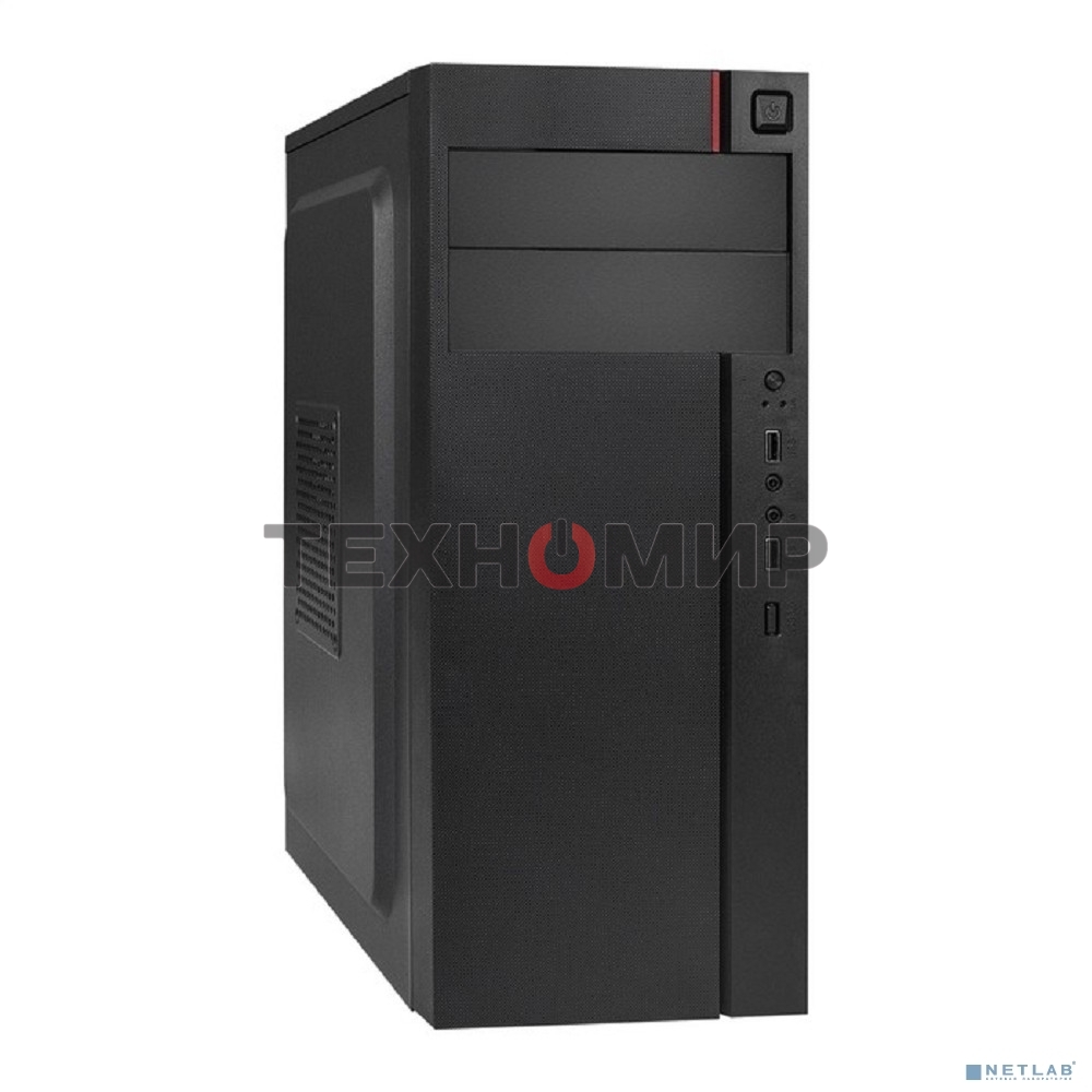 Компьютерный корпус Miditower ExeGate AA-440-AA450 (ATX, AA450 8 см, 2*USB, аудио)