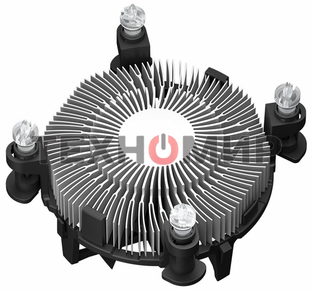 Кулер для процессора PCCooler R94-V2 серебристый/черный 94мм алюминий 2400rpm 27.3db 4-pin 65W 56мм