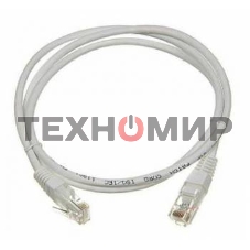 Патч-корд LANMASTER TWT RJ-45 (m)-RJ-45 (m) cat.5e 0.5м серый