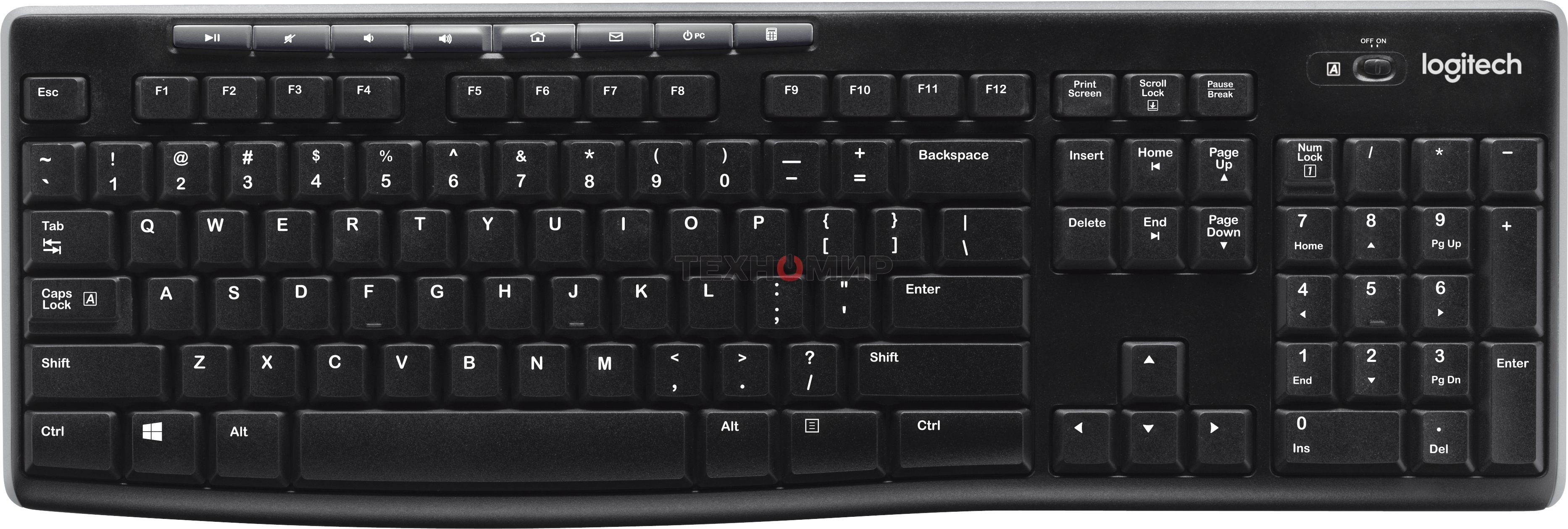 Клавиатура беспроводная Logitech Keyboard K270 Wireless 920-003757/920-003058