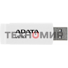 Флешка USB ADATA UC310 (UC310-128G-RWH), 128Gb, USB 3.2 Gen1, R/W 100/30, белый