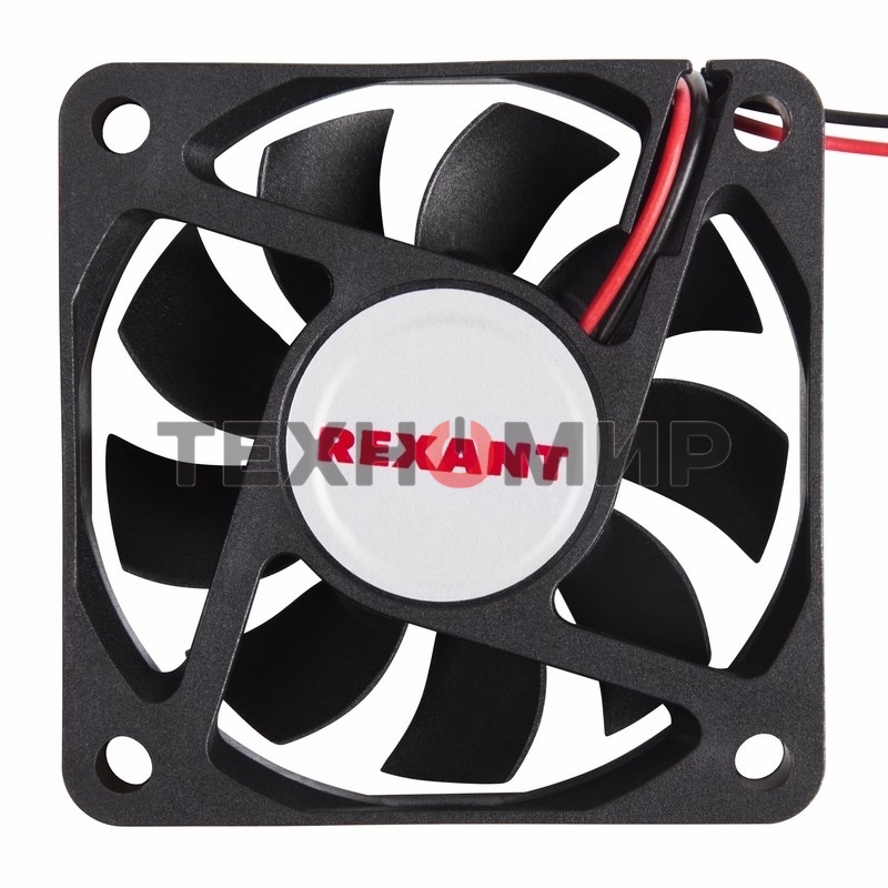 Вентилятор для корпуса Rexant RX 6015MS 24VDC черный, 60 мм, 4200 об/мин, 28 дБ, 2 pin