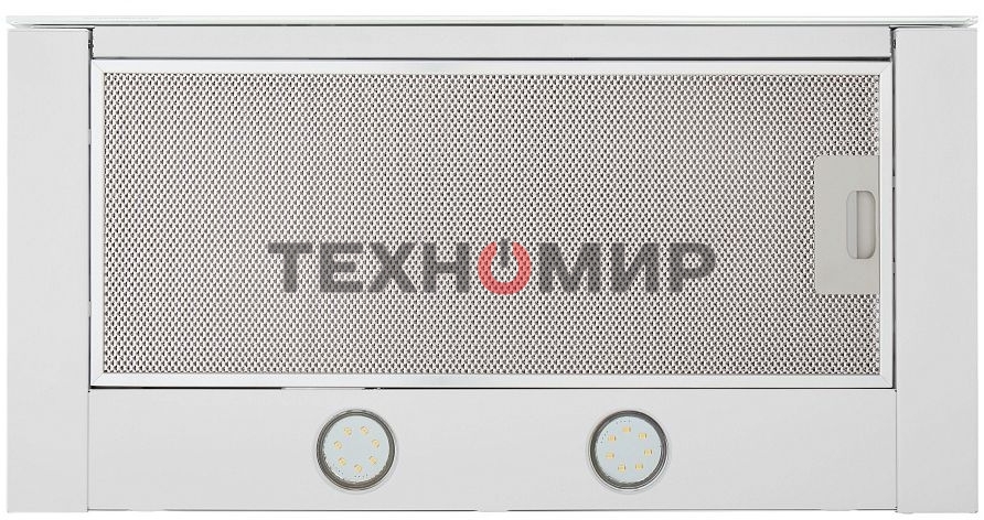 Вытяжка встраиваемая Maunfeld Ouse Touch Glass 60 белый, 60 см, 750 куб. м/ч, 48 дБ