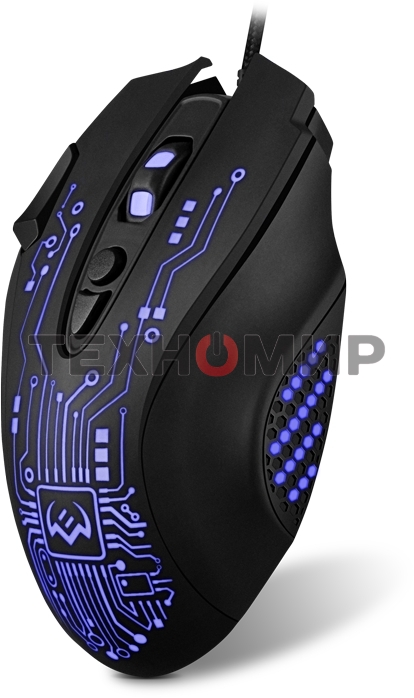 Мышь проводная SVEN RX-G715 черный, 3200 dpi, USB, кнопки - 8