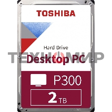 Жесткий диск Toshiba Original SATA-III 2Tb HDWD320UZSVA P300 (7200rpm) 128Mb 3.5