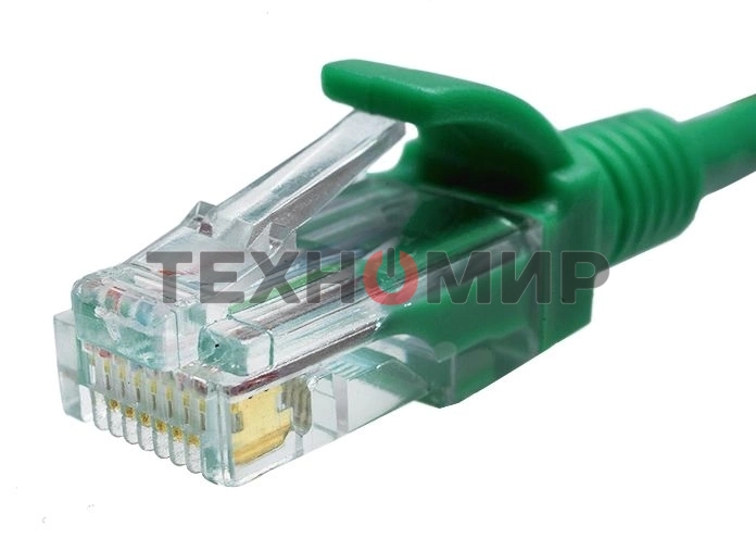 Патч-корд Suprlan 10-0158 UTP RJ-45 вил.-вилка RJ-45 кат.5E 2м зеленый LSZH 24AWG