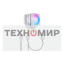 Кулер Ocypus Delta A62 WH ARGb белый 260W/All Intel/AMD AM*/2 fans/Screws