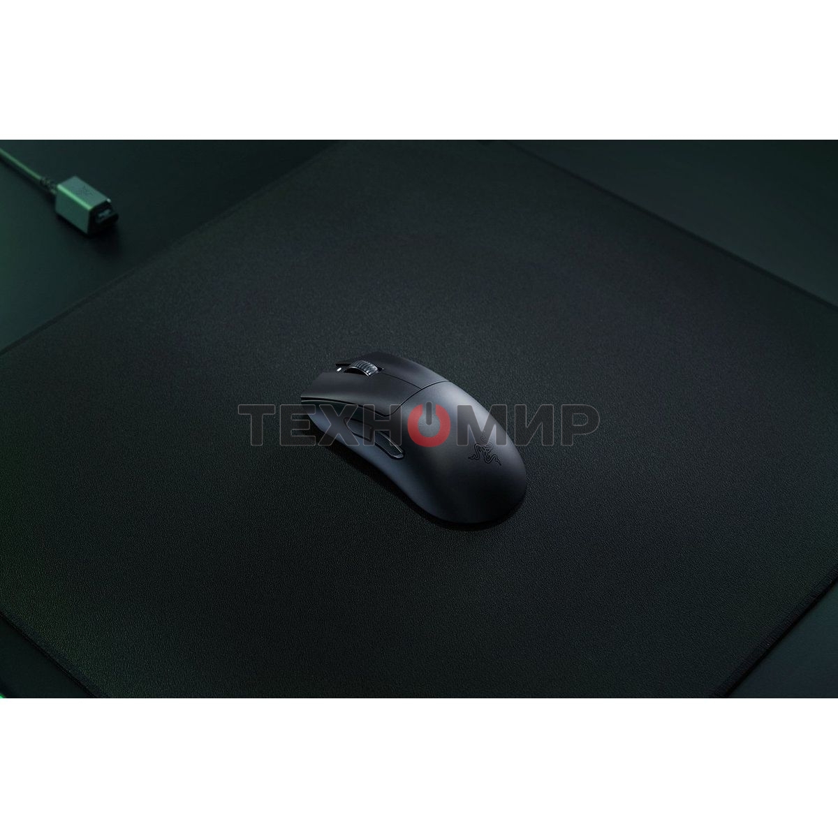 Мышь беспроводная/проводная Razer DeathAdder V3 HyperSpeed черный, 6400 dpi, радиоканал, USB, кнопки - 6