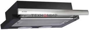 Вытяжка встраиваемая Elikor Интегра 60П-400-В2Л черный/нержавеющая сталь, 60 см, 400 куб. м/ч, 57 дБ