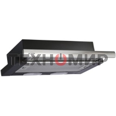 Вытяжка встраиваемая Elikor Интегра 60П-400-В2Л черный/нержавеющая сталь, 60 см, 400 куб. м/ч, 57 дБ