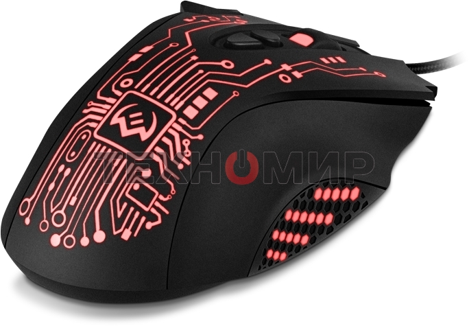 Мышь проводная SVEN RX-G715 черный, 3200 dpi, USB, кнопки - 8