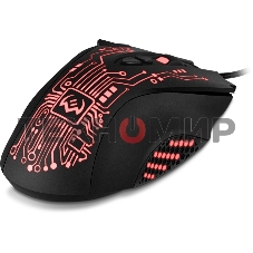 Мышь проводная SVEN RX-G715 черный, 3200 dpi, USB, кнопки - 8