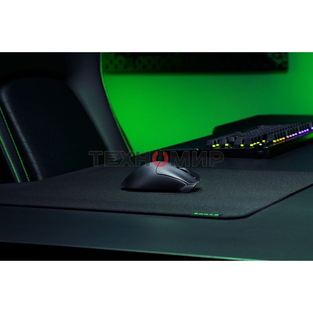 Мышь беспроводная/проводная Razer DeathAdder V3 HyperSpeed черный, 6400 dpi, радиоканал, USB, кнопки - 6