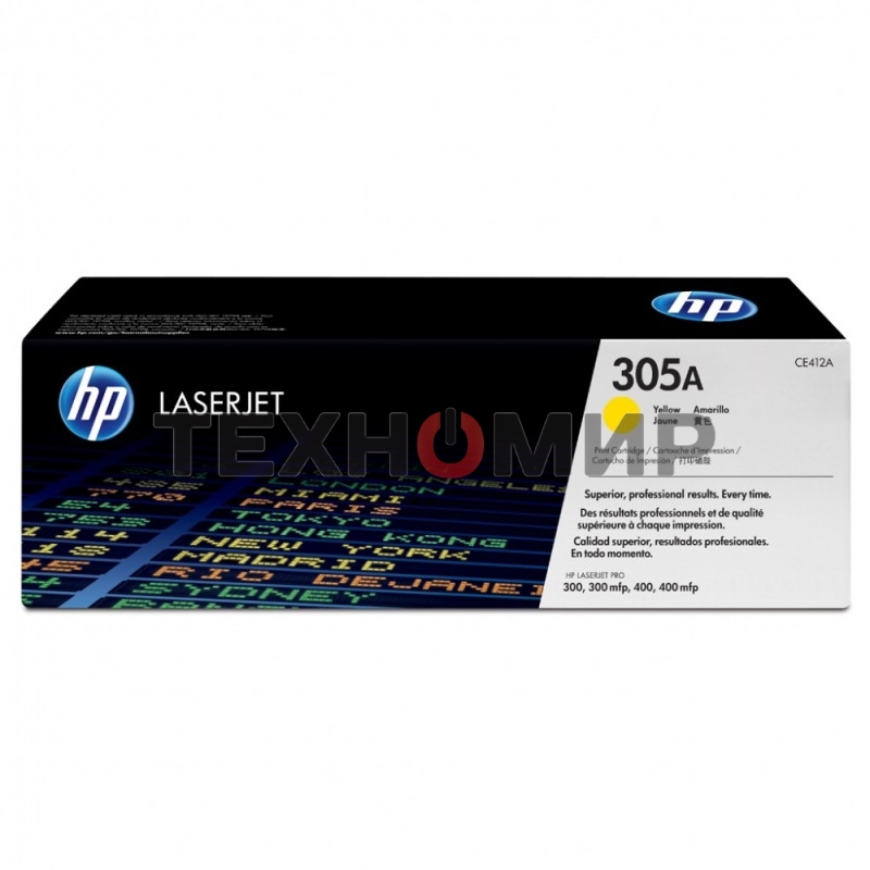 Картридж лазерный HP CE412A желтый для CLJ Pro 300 Color M351/Pro 400 Color M451/Pro 300 Color MFP M375/Pro 400 Color MFP M475 2 600 стр.