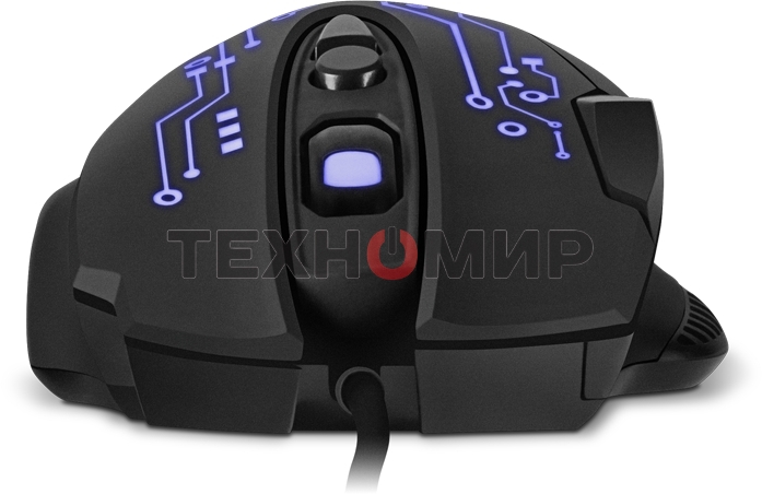 Мышь проводная SVEN RX-G715 черный, 3200 dpi, USB, кнопки - 8