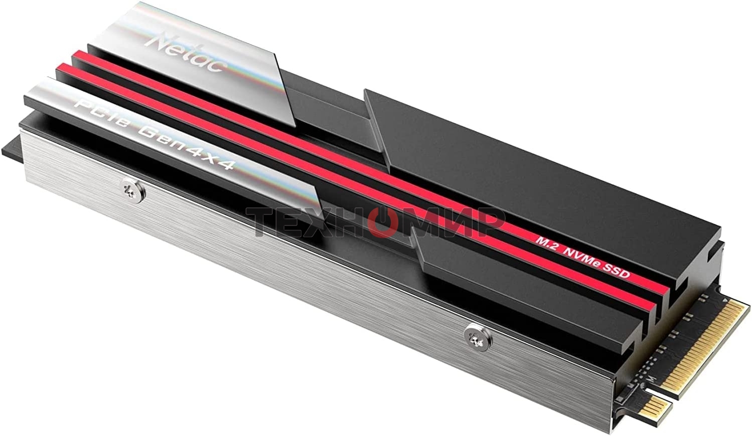 Накопитель SSD Netac NV7000, 2Tb, M.2 2280, PCIe 4.0 x4, NVMe, R/W 7200/6800, с радиатором