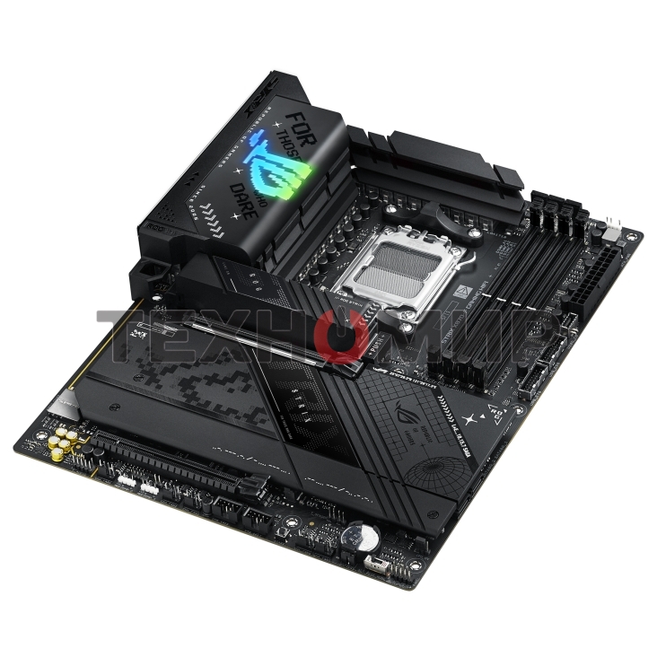 Материнская плата ASUS ROG STRIX X870-F GAMING WIFI, AM5, AMD X870, 4xDDR5, 2xSATA, 4xM.2, 1xPCI-E 5.0 x16, 1xPCI-E 4.0 x4, 1xHDMI, 1xDP, 2xUSB-C USB4, 1xUSB-C 10Gbps, 5xUSB-A 10Gbps, 4xUSB-A 5Gbps, 1x 2.5Gb LAN, 2x3.5 мм, 7.1, ATX
