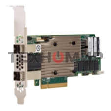 Контроллер MegaRAID 9480-8I8e SGL (05-50031-00), PCIe 3.1 x8 LP, SAS/SATA/NVMe, RAID 0,1,5,6,10,50,60, 16port(2 * int SFF8643 + 2 * ext SFF8644), 4Gb Cache, 3516ROC