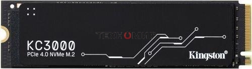 Накопитель SSD Kingston KC3000, 2Tb, PCIe 4.0 x4, M.2 2280, NVMe, R/W 7000/7000, с радиатором