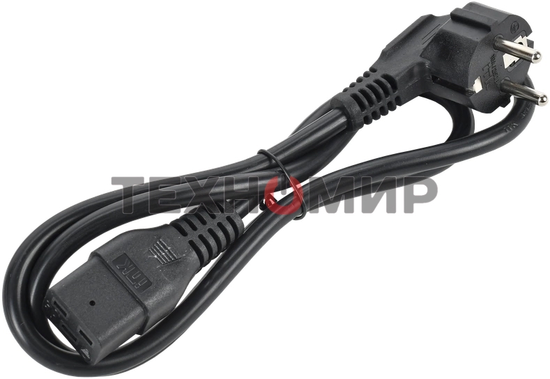Шнур питания ITK PC-C19D-1M C19-Schuko проводник.:3x1.5мм2 1м 230В 16А (упак.:1шт) черный