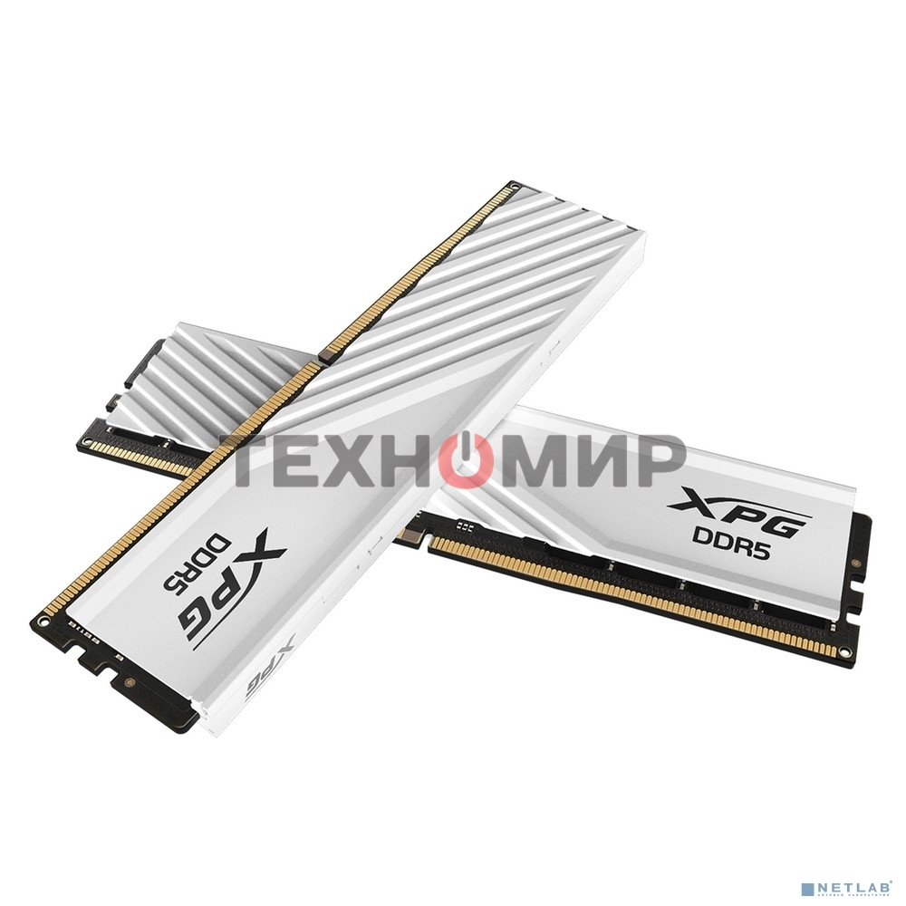 Оперативная память XPG Lancer Blade, DDR5, 32GB (2x16GB), 6000MHz, CL34, DIMM, с радиаторами, белый