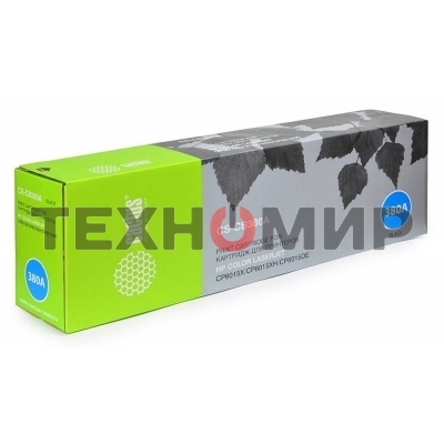 Тонер Картридж Cactus CS-CB380A черный для HP CLJ MFP CP6015X/6015XH/6015DE(16500 стр.)