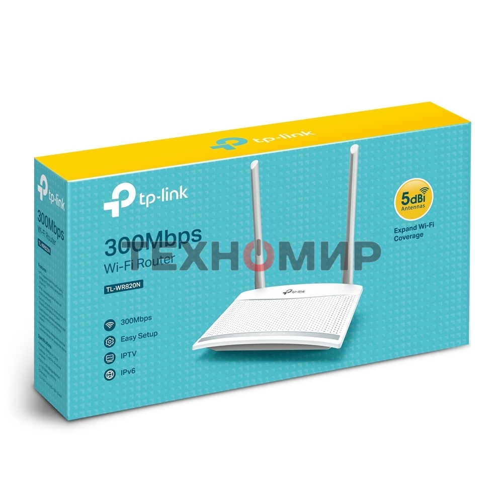 Роутер беспроводной TP-Link TL-WR820N N300 10/100BASE-TX белый