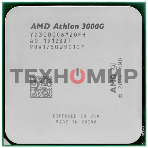 Процессор AMD Athlon 3000G Soc-AM4 3.5GHz OEM