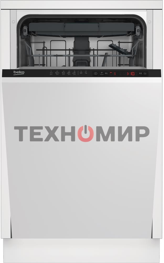 Встраиваемая посудомоечная машина Beko BDIS1W861, белый, 44.8 см, 9 компл., 55 дБ, класс A