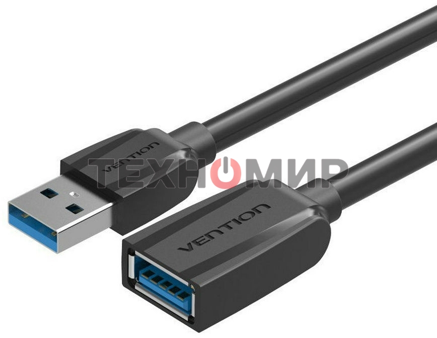 Кабель-удлинитель Vention USB 3.0 AM/AF - 3 м Black Edition