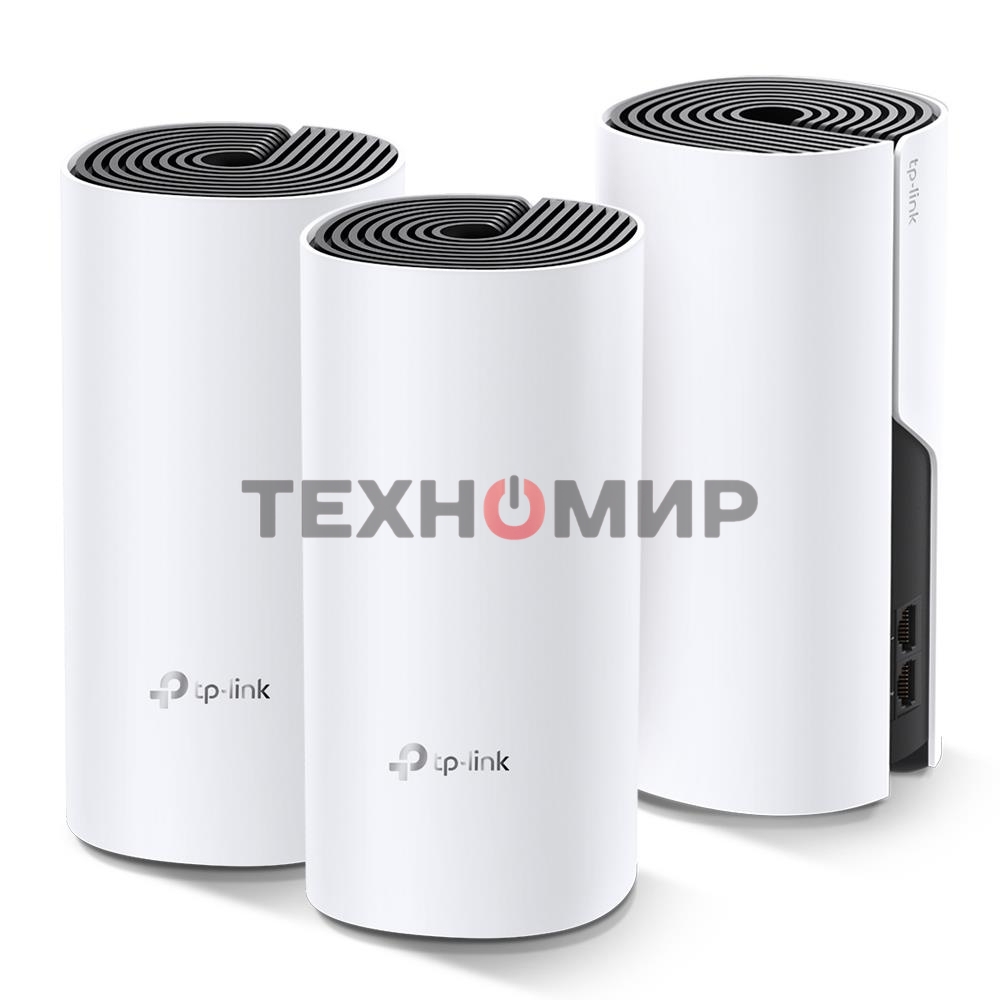 Бесшовный Mesh роутер TP-Link Deco M4 (DECO M4(3-PACK)) AC1200 10/100/1000BASE-TX (упак.:3шт)