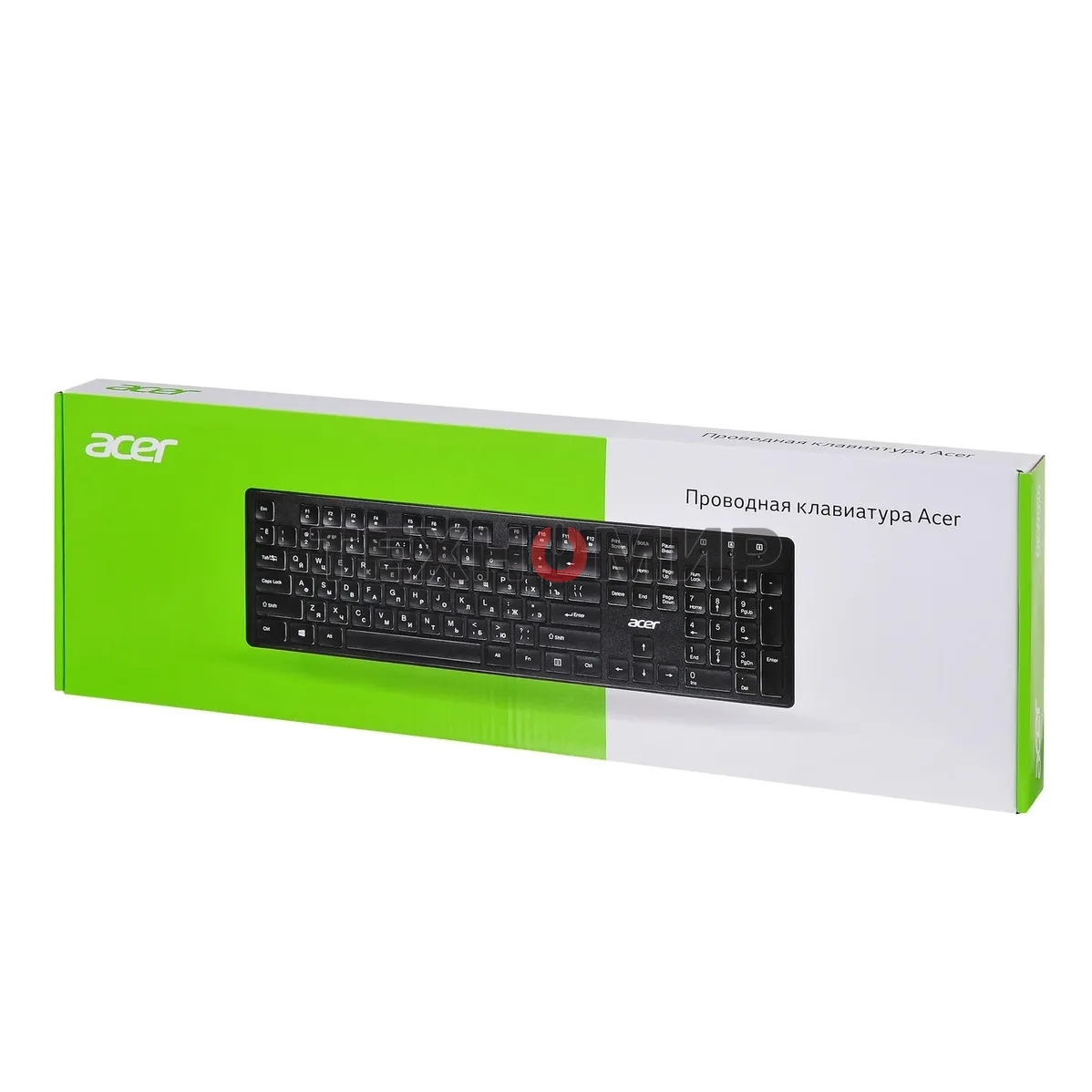 Клавиатура проводная Acer OKW020, USB, черный