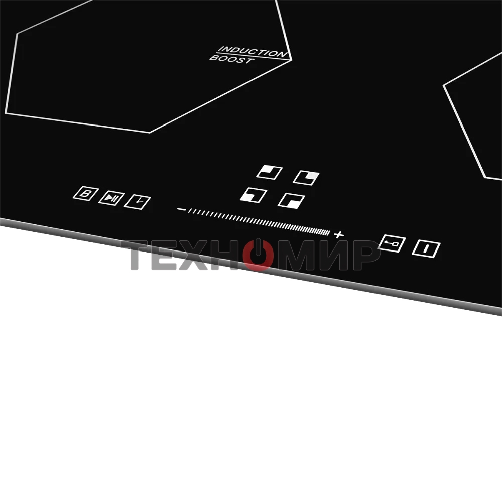 Индукционная варочная панель Monsher MHI 6006, 60 см 9 уровней мощности, инвертер, бустер, блокировка управления, Stop and Go, таймер, автоматическое отключение, сенсорное управление, индикатор остаточного тепла, 5 цифровых дисплеев, черный
